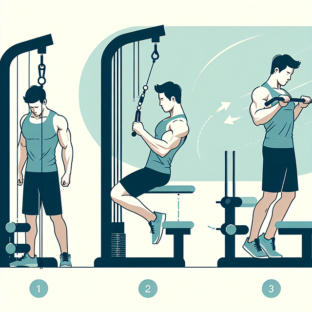 tricep pushdown on a home gym
