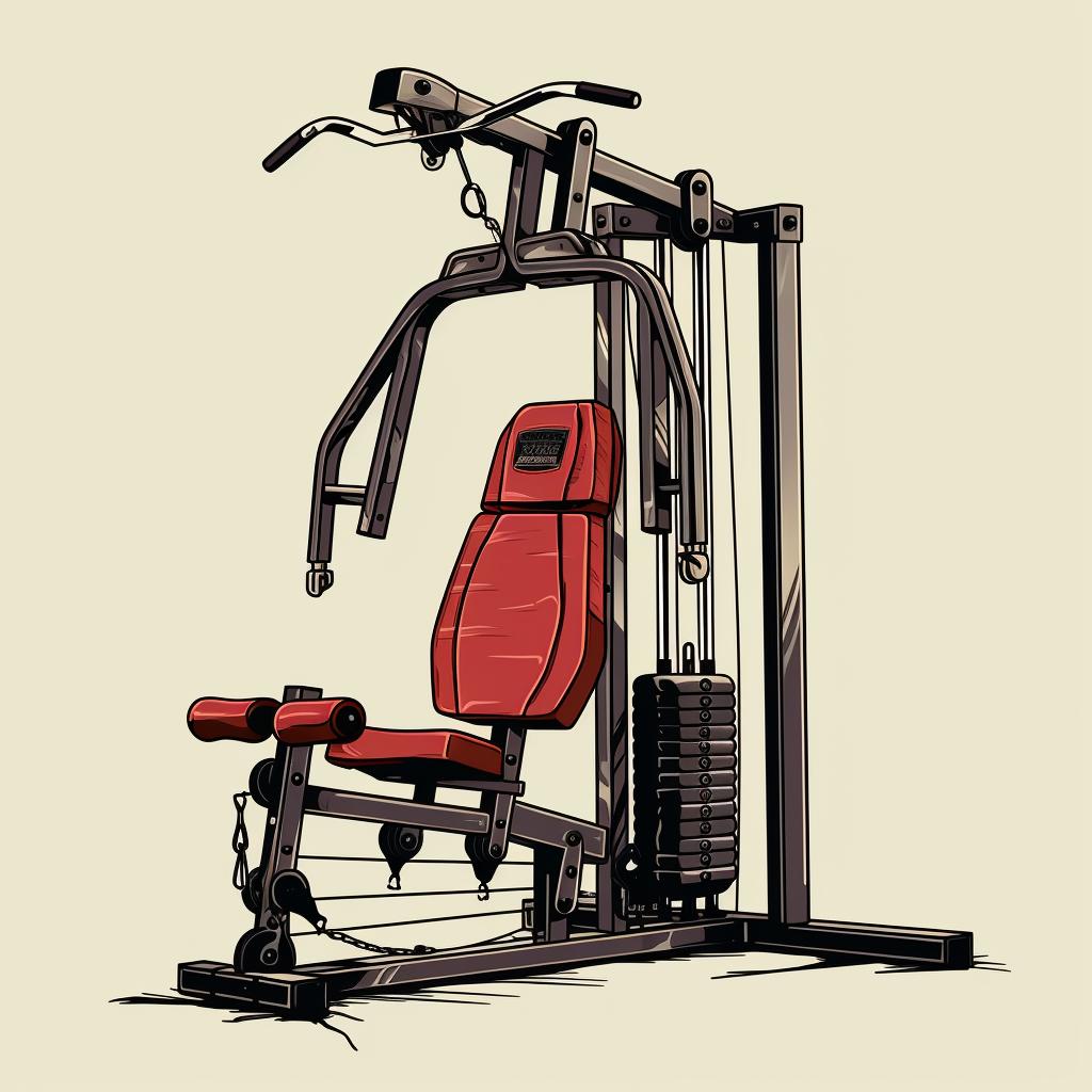 Seats and backrest of the Weider 2980 X Home Gym System being installed