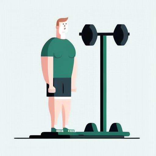 Person standing on the weight bench with both feet together