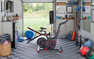 How can I optimize my garage space to build a home gym?
